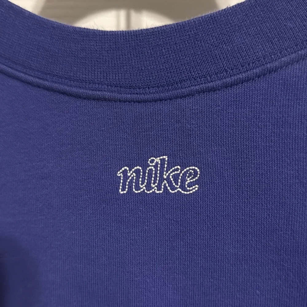 Nike Royal Blue Crewneck with White Logo - Picture 4 of 4